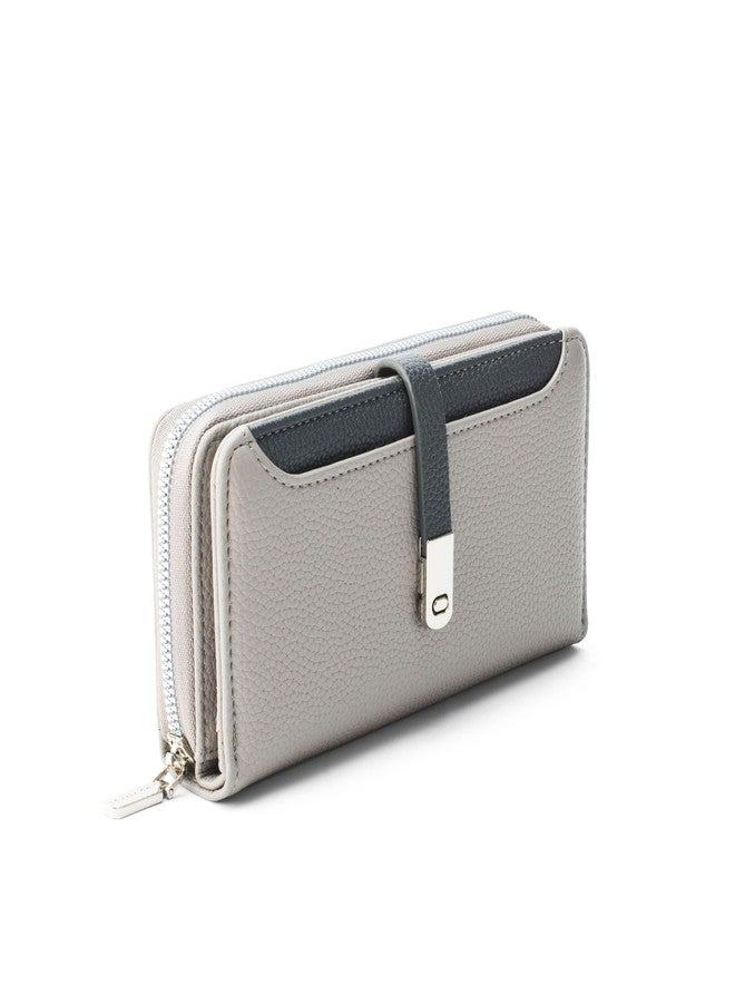 Lino Perros Men Faux Leather Avril Dual Tone Grey Functional Wallet - Image 2